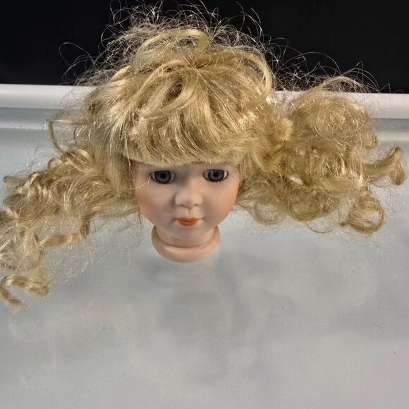 Anco 3 Piece Lot of Porcelain Doll Parts Head Arms  As Is - Picture 2 of 6